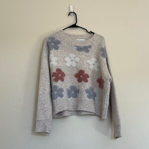 Floral Patterned Women's Sweater